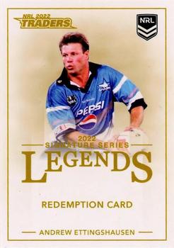 2022 NRL Traders - Legends Signatures Redemption #L19 Andrew Ettingshausen Front